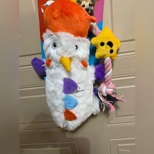 Jmle Brand New Multicolor Dog Toy With Squeakers.